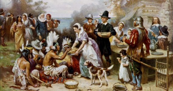 the_first_thanksgiving oil painting
