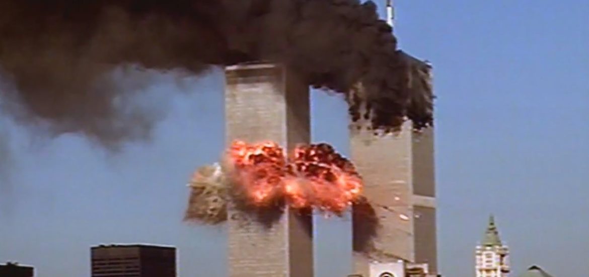 WTC on fire
