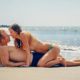 beach bikini couple enjoyment