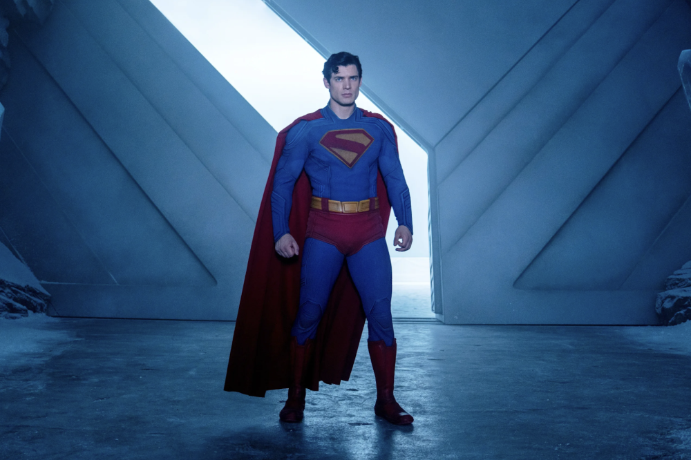 David Corenswet in a scene from ‘Superman.’ (Warner Bros. Pictures via AP)